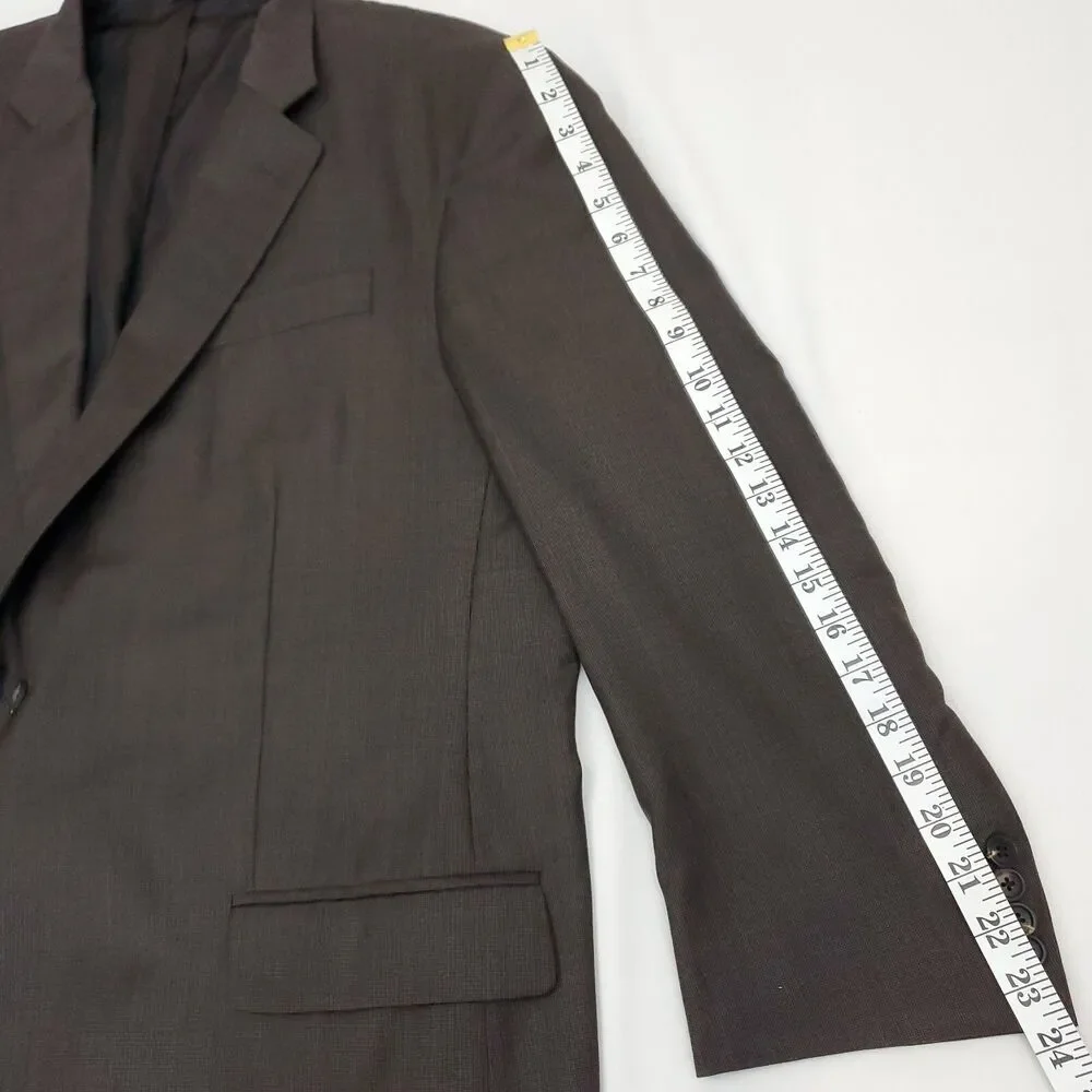 Brooks Brothers Golden Fleece Madison Full Canvas Wool Blazer 48R VBC Italian
